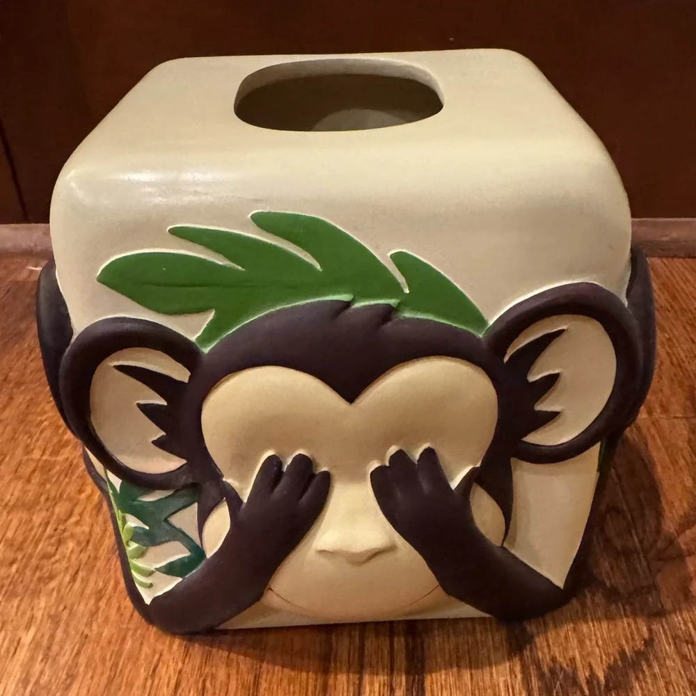 Tissue cover, Toucan & Monkey Rainforest - Kids Bathroom